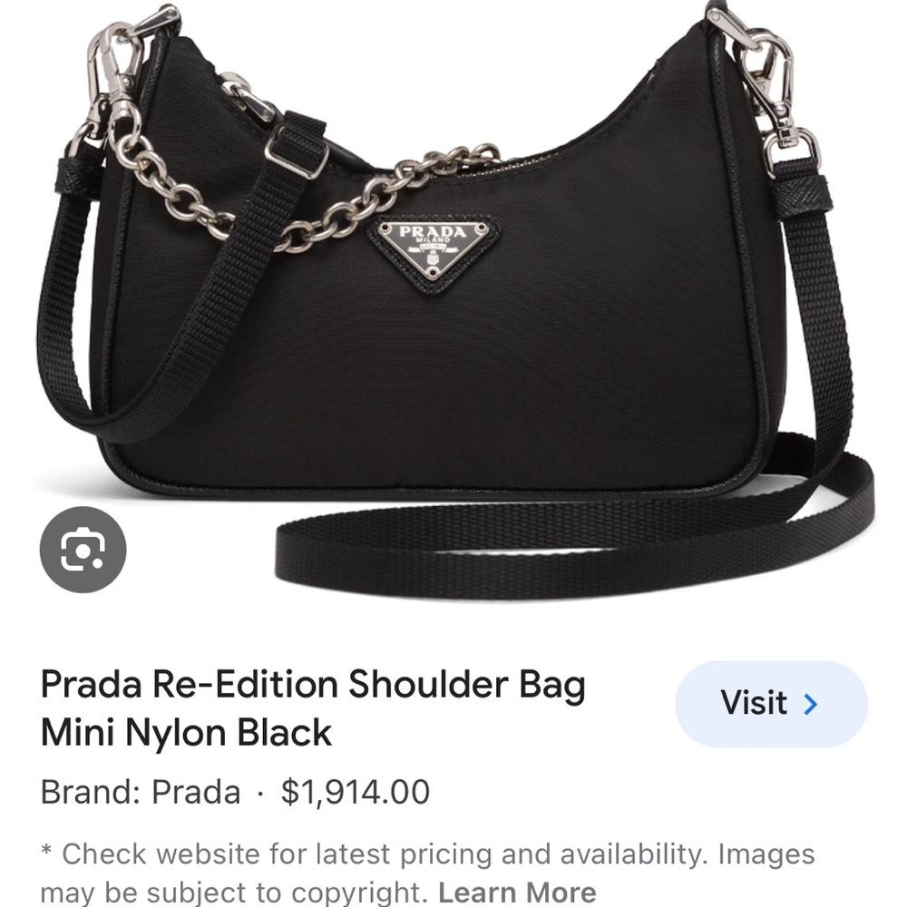 Authentic PRADA Mini Re-Edition 2000 Tessuto Nylon Shoulder Bag